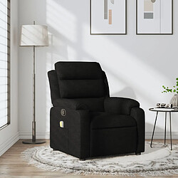 vidaXL Fauteuil de massage inclinable Noir Tissu