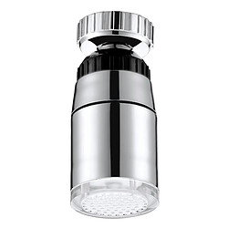 Wewoo Pommeau de douche argent LED ABS Capteur de Température RVB Robinet Lumière Glow Eau Douche, Taille: 58 x 28mm, Interface: 22mm