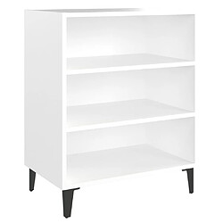 vidaXL Buffet blanc 57x35x70 cm bois d’ingénierie