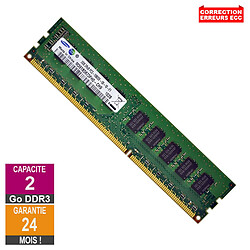 Barrette Mémoire 2Go RAM DDR3 Samsung M391B5673FH0-CH9 DIMM PC3-10600E - Reconditionné