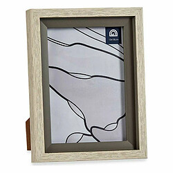 Gift Decor Cadre photo 17 x 2 x 21,8 cm Verre Gris Beige Plastique (6 Unités)