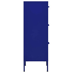 Avis vidaXL Armoire de rangement Bleu marine 42,5x35x101,5 cm Acier