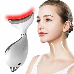 Justgreenbox Neck Photon Therapy Heating Wrinkle Removal Reduce Double Chin Skin Lifting Machine (White) - 4001165431868-wt