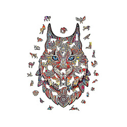 Universal Gift pour enfants Lynx Puzzle en bois en bois 300 PCS 