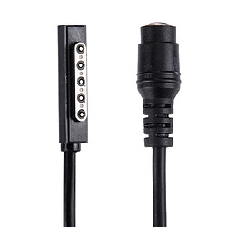 Wewoo Pour Microsoft Surface RT / Pro 2 / Pro 1 Tablette 5 Pin Magnétique à 5.5x2.5mm Interfaces Femelles Adaptateur de Puissance Chargeur Câble