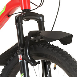 Avis vidaXL Vélo de montagne 21 vitesses Roues de 26 pouces 36 cm Rouge