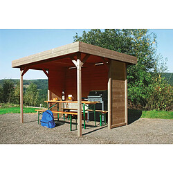 Solid Kiosque en bois Regensburg - 6 m² - 3.44 x 2.59 x 2.23 m - 19 mm