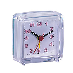 Mini Voyage Horloge Gradient Son Bureau Réveil Snooze Veilleuse 3 # Blanc