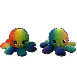 Universal Couleurs arc-en-ciel de poupée en peluche en peluche en peluche en peluche réversible