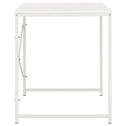 Acheter vidaXL Bureau d'ordinateur Blanc 120 x 60 x 70 cm