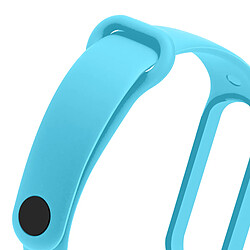 Avizar Bracelet pour Xiaomi Mi Band 5 / 6 / 7 Silicone Soft Touch Waterproof Bleu Clair