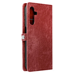 Avizar Étui pour Samsung Galaxy A15 5G Multi-compartiments Pochette Zippée Bordeaux