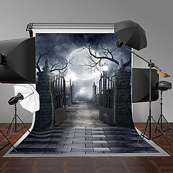 Avis Universal 5x7ft Halloween Grave Gate Photography Backdrop Background Studio Prop