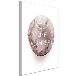 Artgeist Tableau - Keep Life Simple (1 Part) Vertical [60x90]