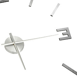 Avis vidaXL Horloge murale 3D Design moderne Argenté 100 cm XXL