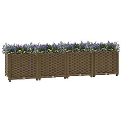 Maison Chic Jardinière,Lit surélevé - Bac à fleurs - pot de fleur 160x40x38 cm Polypropylène -GKD64345