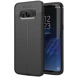 Wewoo Coque noir pour Samsung Galaxy S8 Litchi Texture TPU Housse de protection arrière