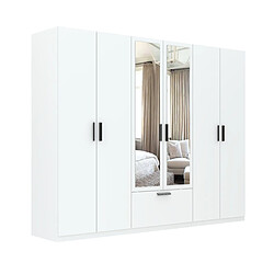 Abiks Meble Armoire Zivo 6D1S L avec portes battantes