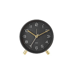 Karlsson Horloge réveil en métal Lofty - Diam. 11 cm - Noir