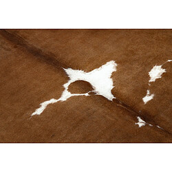 RUGSX Tapis Imitation Peau de vache, Vache G5070-2, marron cuir 100x150 cm pas cher