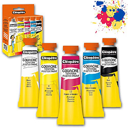 Cléopâtre - BL5PGN10 - Peinture Gouache Nefertari Premium - Assortiment de couleurs - 5 Tubes de 10ml (Office Products & Supplies) Cléopâtre