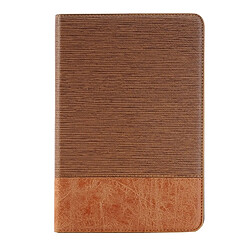 Wewoo Smart Cover marron pour iPad Mini 4 cartes et portefeuille Cross Texture Horizontal Flip Smart étui en cuir avec titulaire fentes