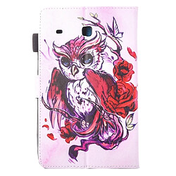 Avis Wewoo Housse Étui pour Samsung Galaxy Tab E 8.0 / T377 belle bande dessinée papillon hibou motif horizontal en cuir flip avec support et Slots de cartes Pen Slot