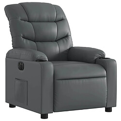 Avis Maison Chic Fauteuil Relax pour salon, Fauteuil inclinable électrique Gris Similicuir -GKD12312