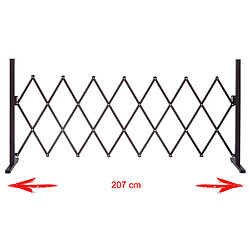 Acheter Mendler Grillage Randers, tuteur pour plantes, grille animaux télescopique, aluminium marron ~ 27-207cm