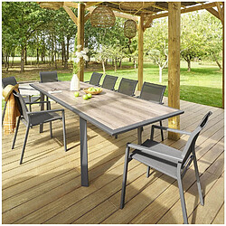 Hesperide Table de jardin extensible Pavane en aluminium - 10 Places