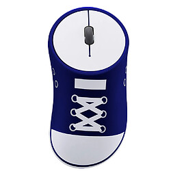 Acheter 2.4G souris sans fil ultra-silencieux chaussures en forme de souris pour ordinateur portable bleu