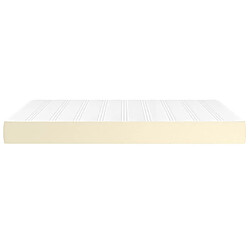 Avis vidaXL Matelas de lit à ressorts ensachés Crème 140x200x20 cm