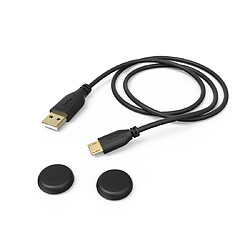 HAMA Câble de charge pour manette "super soft" pour playstation 4, noir