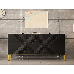 Bestmobilier Celeste - buffet bas - 160 cm - style contemporain