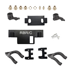 Kit Bras Oscillant Inférieur Supérieur Pour Camion D'escalade Sur Chenilles WPL D12 1/10 RC Noir