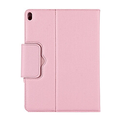 Wewoo Etui à rabat horizontal avec clavier Bluetooth détachable et texture Litchi pour iPad Pro 11 pouces (2018) (rose)