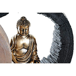 Avis Figurine Décorative DKD Home Decor Noir Doré Buda Résine (20,8 x 6 x 18,5 cm) (2 Unités)