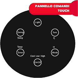 Avis Ardes Termoventilatore Areds AR4P19 Torre Ceramica Oscillante con Pannello Comandi Touch Bianco