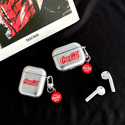 GUPBOO Airpods Coque Housse Étui Protecteur Compatible pour AirPods 3-pendentif coca personnalisé