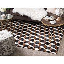 Avis Beliani Tapis en cuir marron 140 x 200 cm ALPKOY