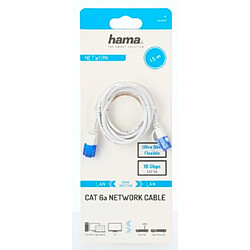 HAMA Câble réseau "Flexi-Slim", CAT-6a, 10 Gbit/s, U/UTP, 1,50 m