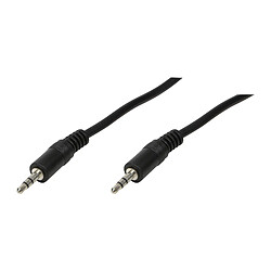 LogiLink Câble audio, 2 x jack mâle 3,5 mm, 0,2 m ()