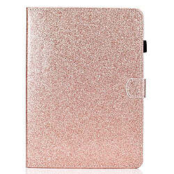 Wewoo Housse Étui Coque Pour iPad Pro 11 2018 Etui à rabat horizontal en cuir avec poudre de scintillement support et fente carte or rose