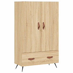 vidaXL Buffet haut chêne sonoma 69,5x31x115 cm bois d'ingénierie