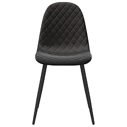 Avis vidaXL Chaises à manger lot de 4 Noir Velours