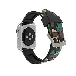 Acheter Wewoo Bracelet abricot pour Apple Watch Series 3 & 2 & 1 42mm Mode Camouflage Motif Silicone de montre Abricot