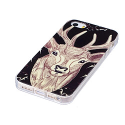 Avis Wewoo Coque pour iPhone 5 & 5s & SE Noctilucent Cerf Motif IMD Fabrication Mince TPU Retour Housse