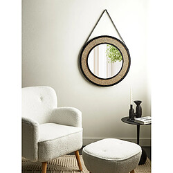 Beliani Miroir CAMBRAI 104 cm Naturel