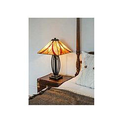 Elstead Lighting Lampe de table Asheville Verre,Métal Bronze pas cher