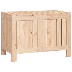 vidaXL Boîte de rangement de jardin 76x42,5x54 cm Bois massif de pin